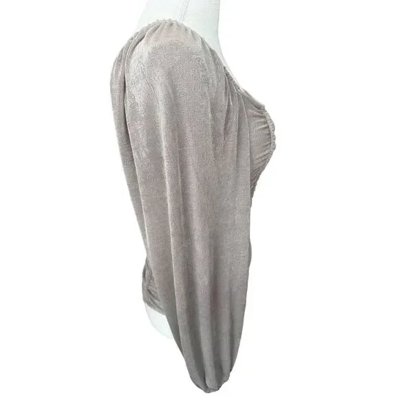 ASTR Brown Metallic Bodysuit NWHT Size Medium - Picture 5 of 8